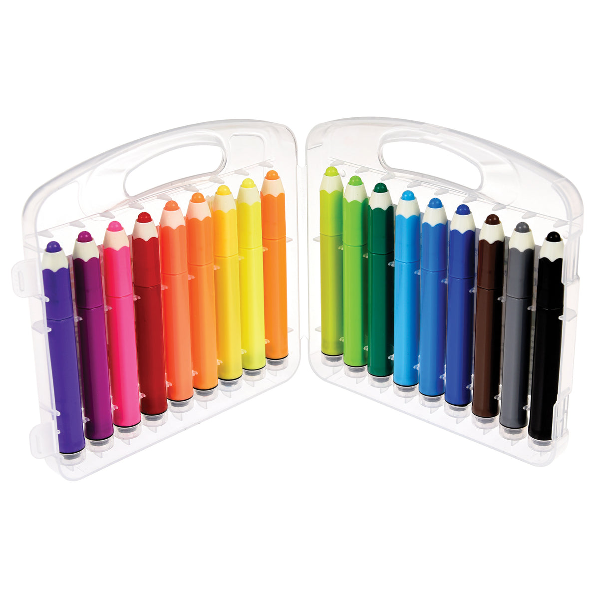 Felt tip stamp pens (set of 18) - Colourful Creatures