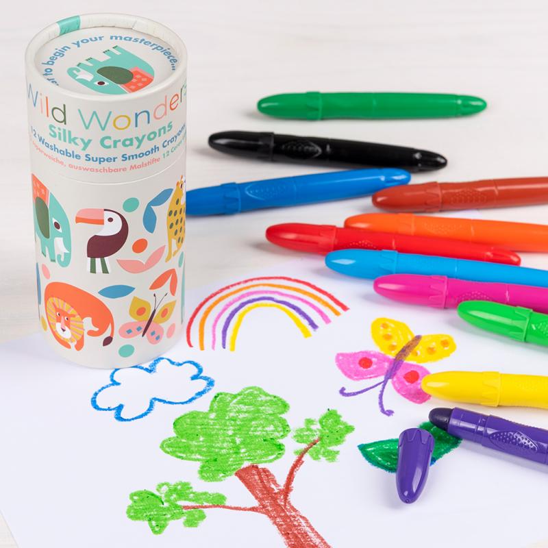 Wild Wonders Silky Crayons (set of 12)