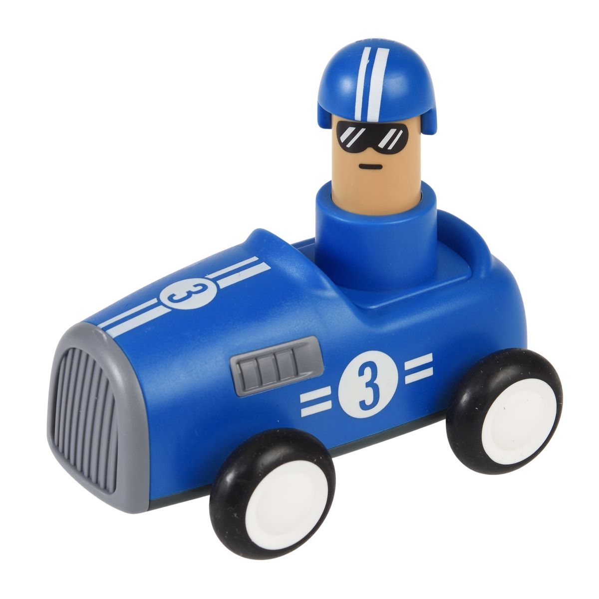 Push Down Racing Car Blue