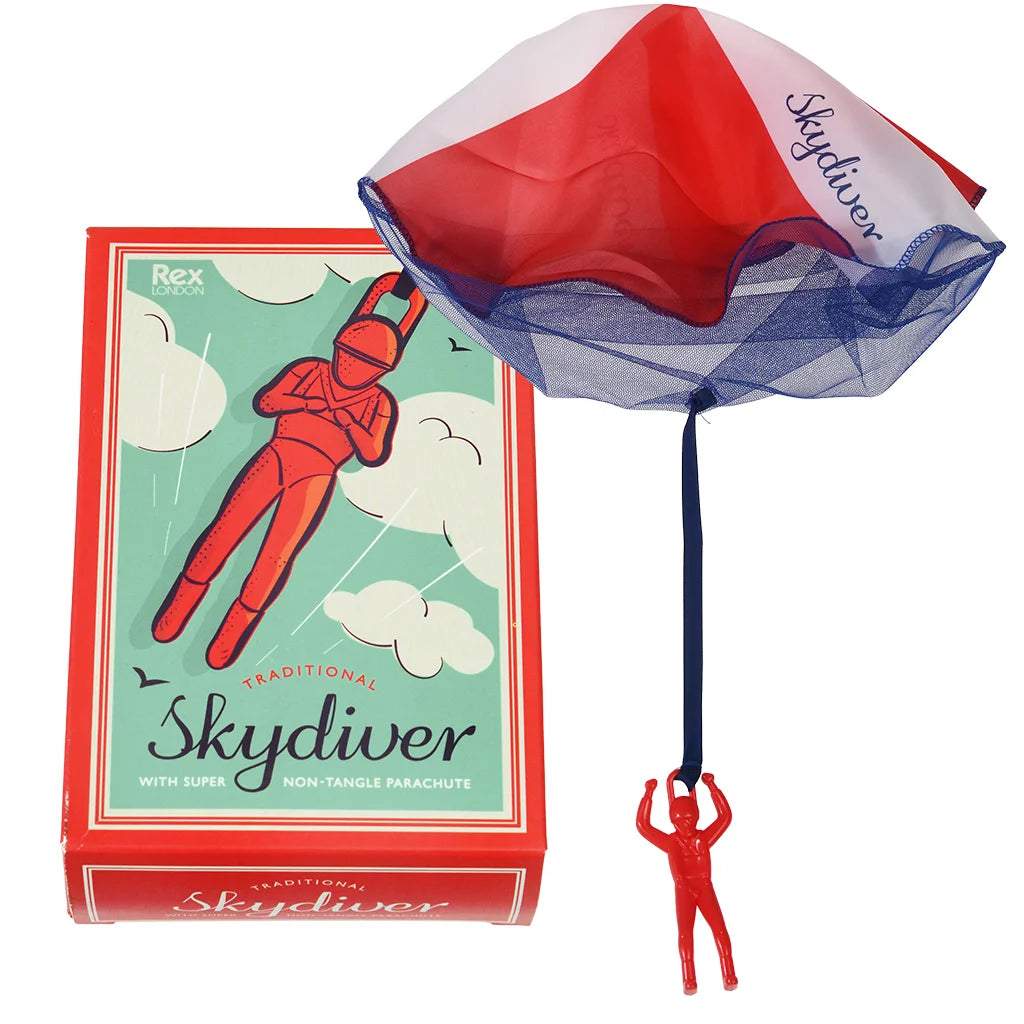 Traditional skydiver toy