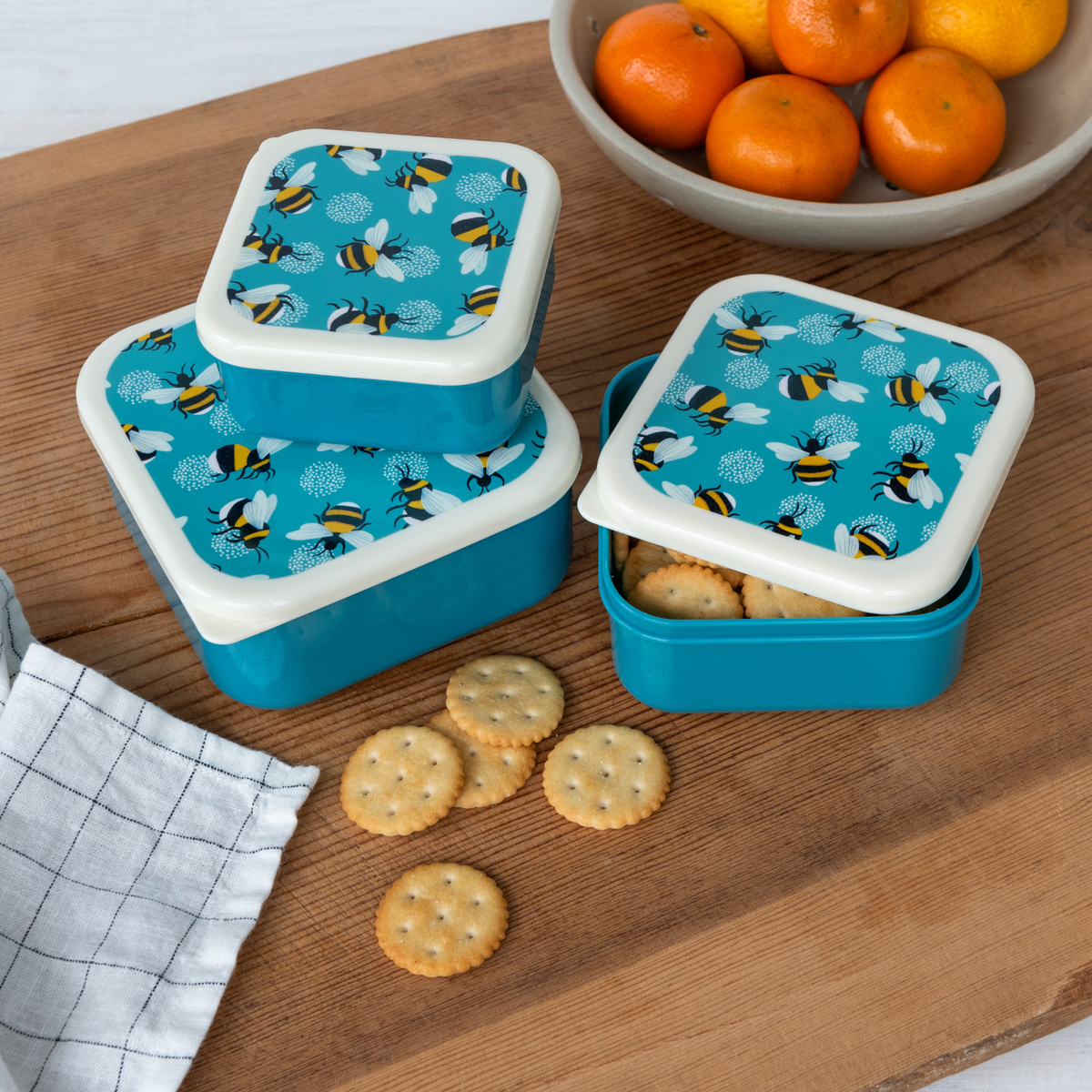 Rex London - Snack Boxes (Set of 3) - Bumblebee