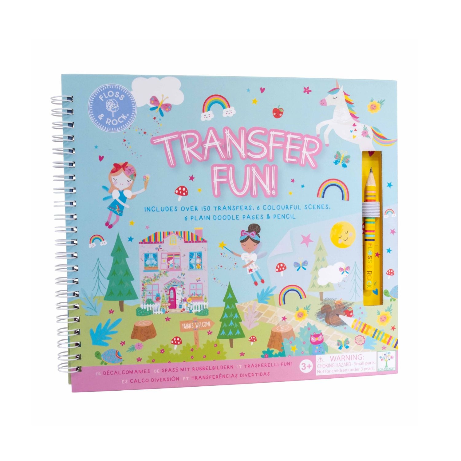 Boost fine motor skills with an enchanted children’s transfer book. 150+ transfers and 6 blank pages for creative storytelling and screen-free play.