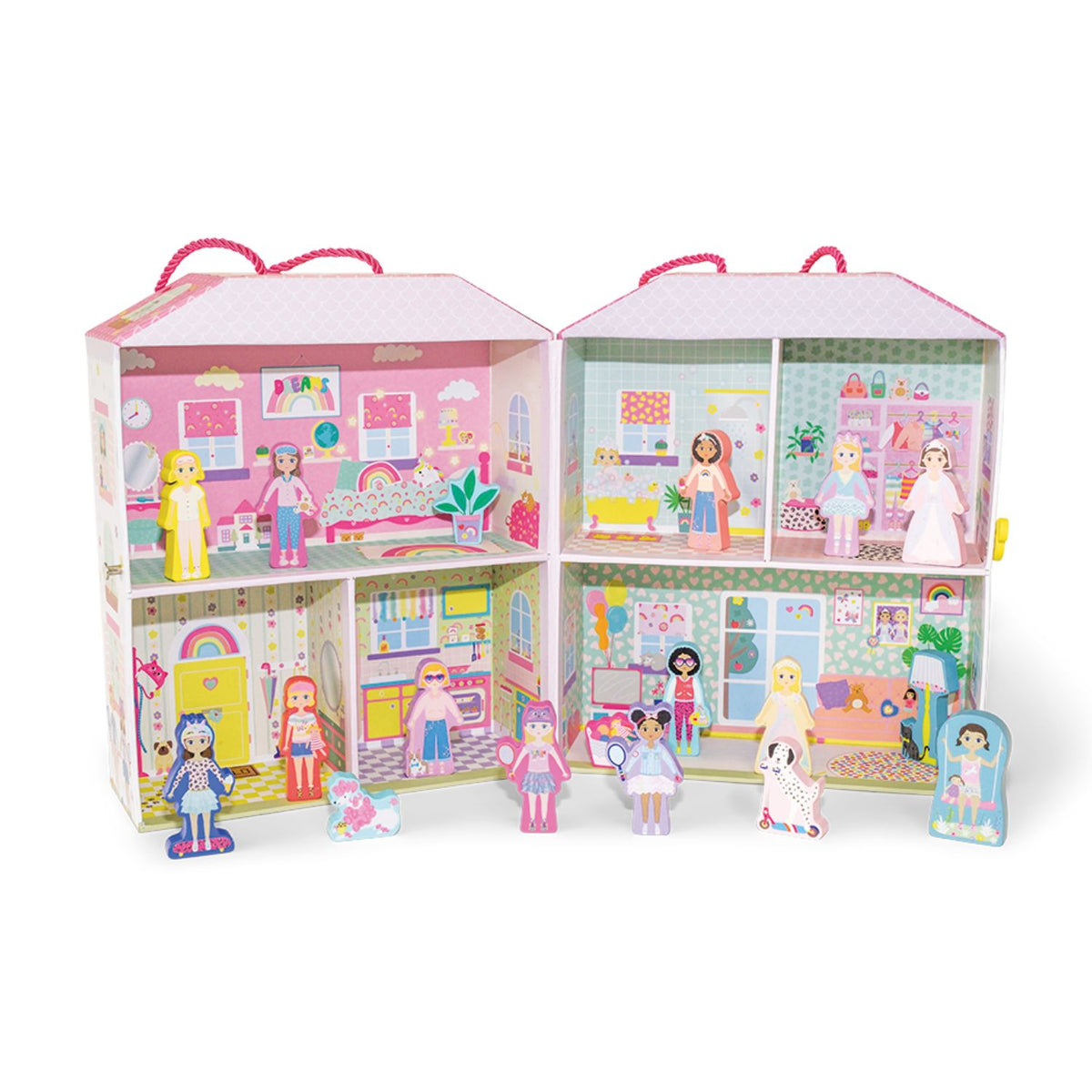Best Friends toy playhouse with toy figures and accessories