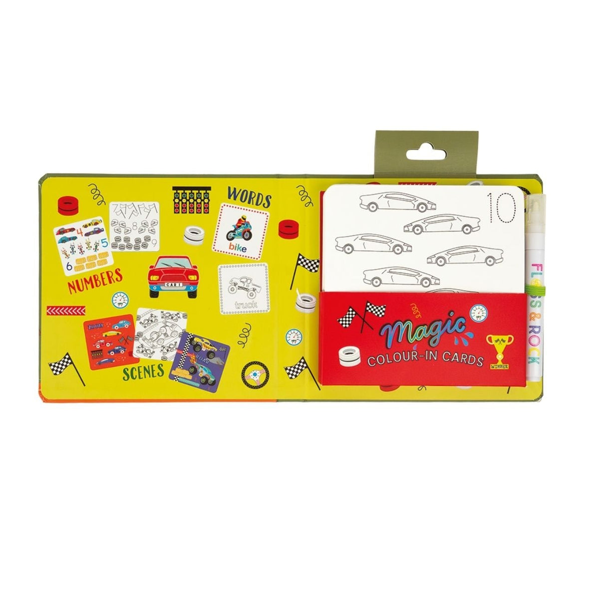 A fantastic gift for busy families! This vehicle-themed water art kit provides quiet, tidy play at home or in restaurants. Compact, eco-friendly, and completely stain-free.