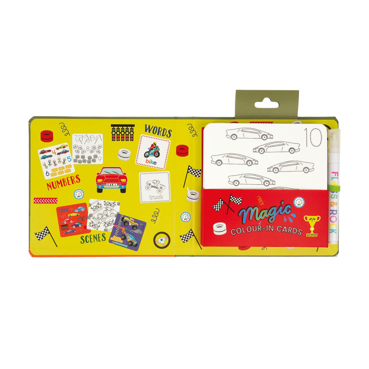 A fantastic gift for busy families! This vehicle-themed water art kit provides quiet, tidy play at home or in restaurants. Compact, eco-friendly, and completely stain-free.