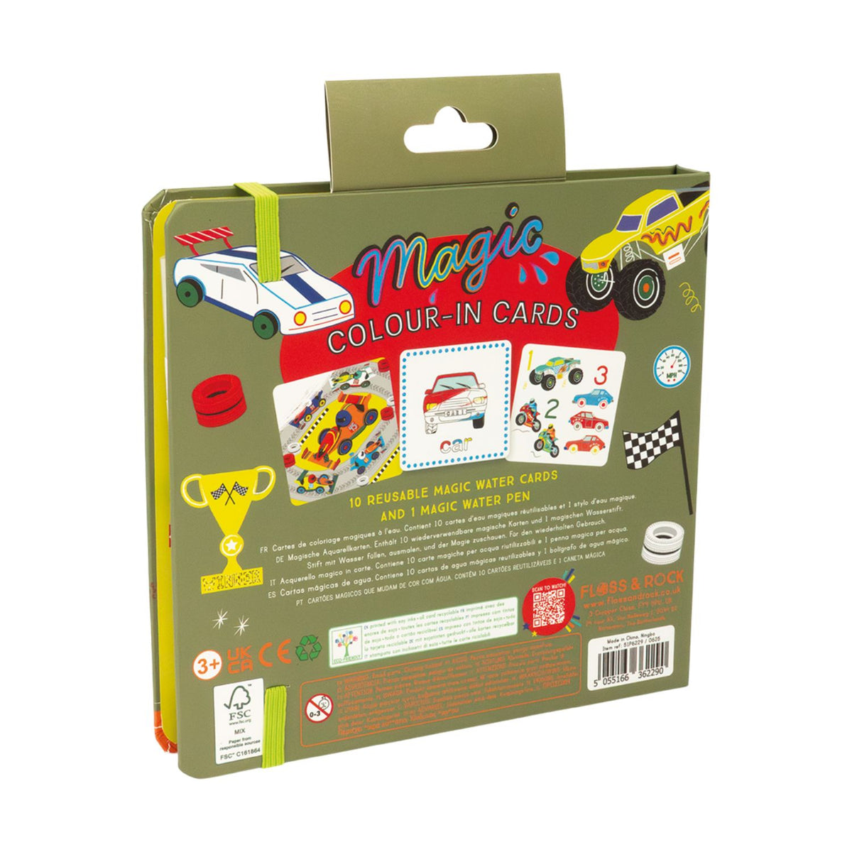 Floss & Rock - Cars - Magic Colour Changing Water Cards