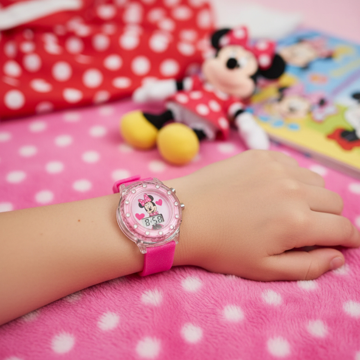 Minnie Kids Light Up Watch – Learn to tell the time