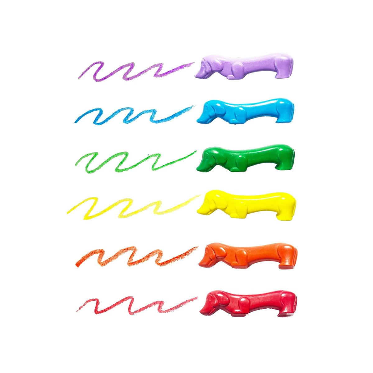 Ooly - Pawsome Pups Dog Crayons - Set of 6