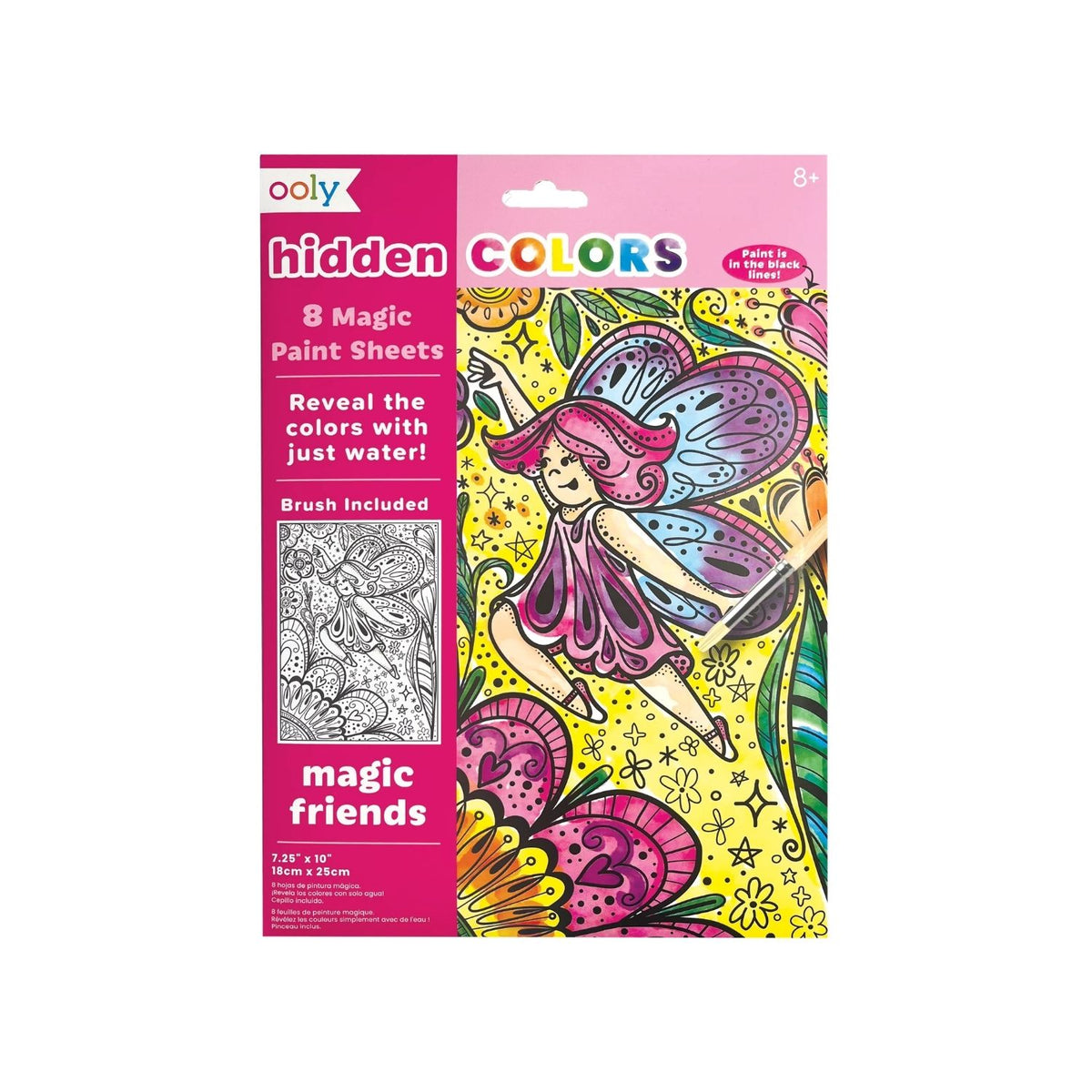 Ooly - Hidden Colours Magic Paint Sheets - Magic Friends