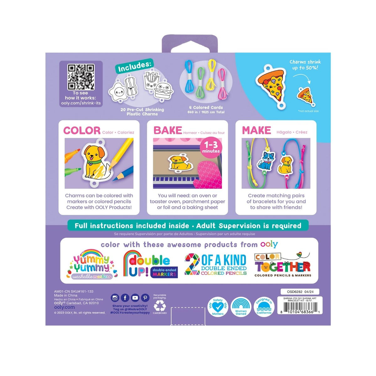 Ooly - Shrink-Its! DIY Shrink Art Bracelet Kit - BFF