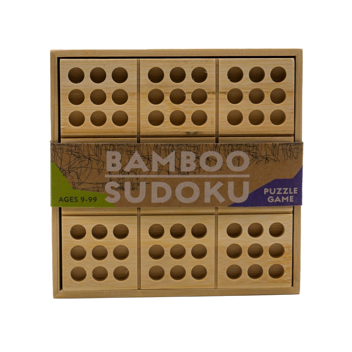 Bamboo Sudoku puzzle game to challenge your mind with this  Sudoku set for ages eight plus. Made from eco-friendly materials, this logic game includes everything needed for hours of play.