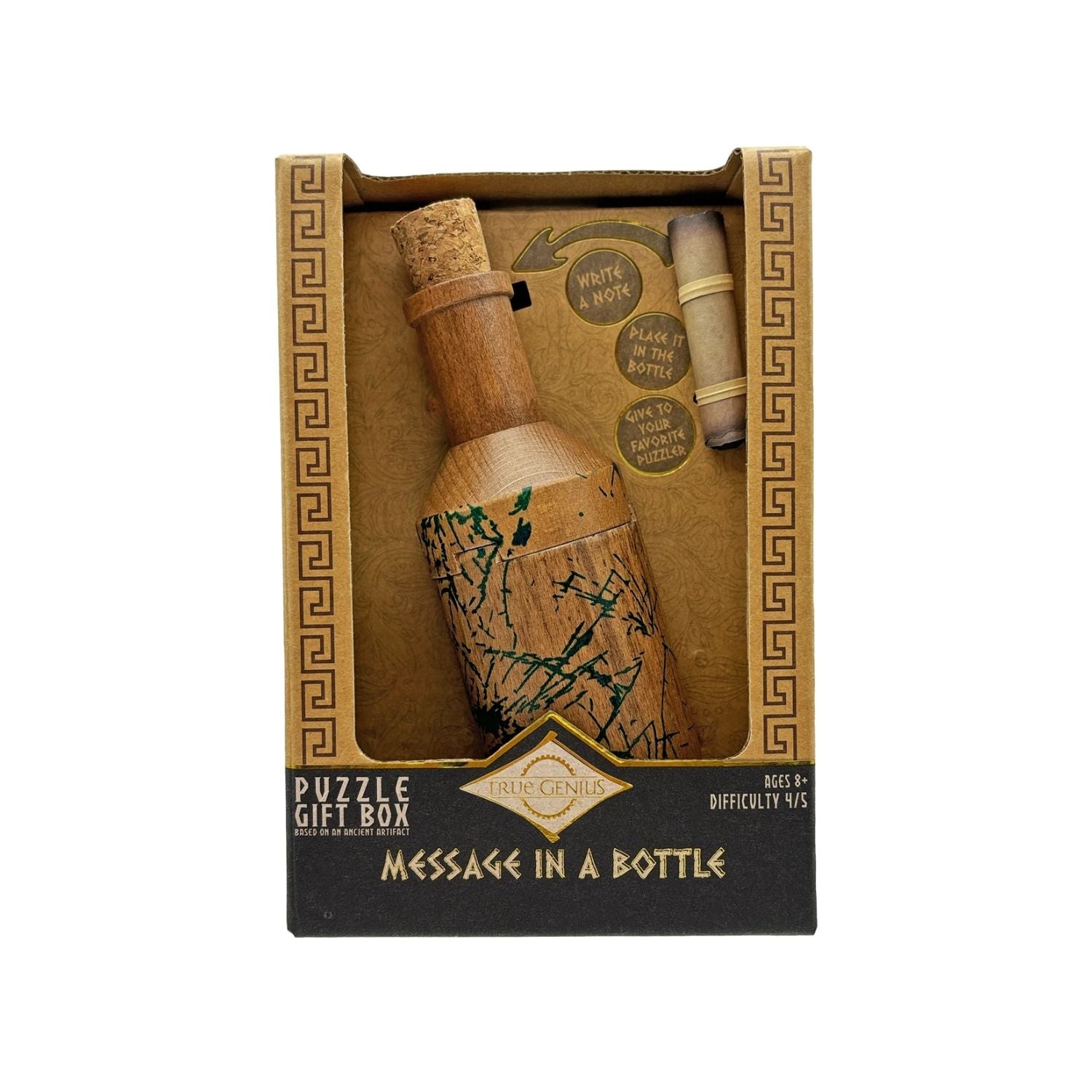 'Message in a Bottle' puzzle with a focus on hidden treasure and an interactive gift experience