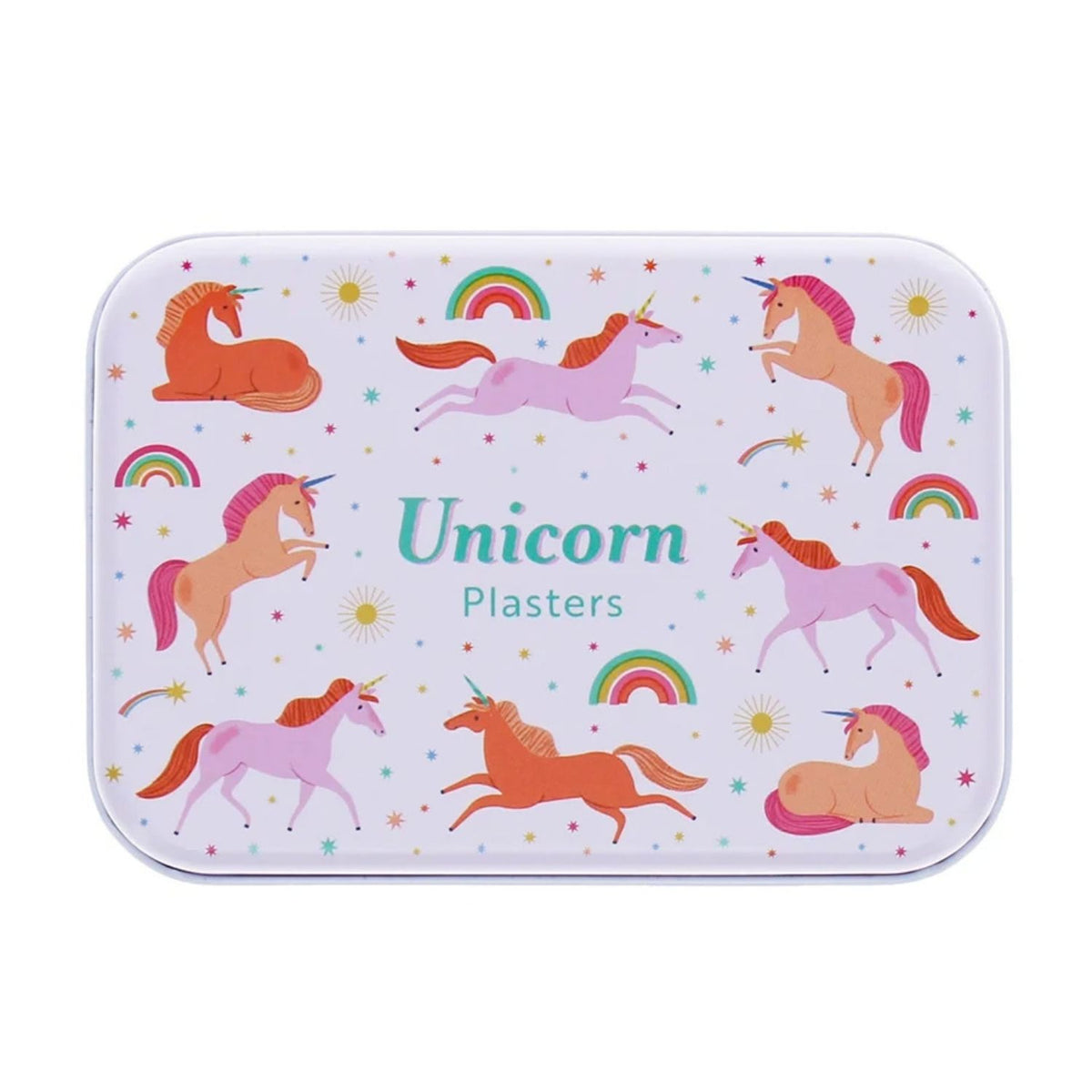 Unicorn Plasters in a Tin