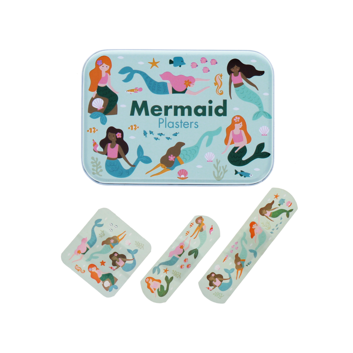 Rex London - Mermaid Plasters In A Tin (Pack Of 30)
