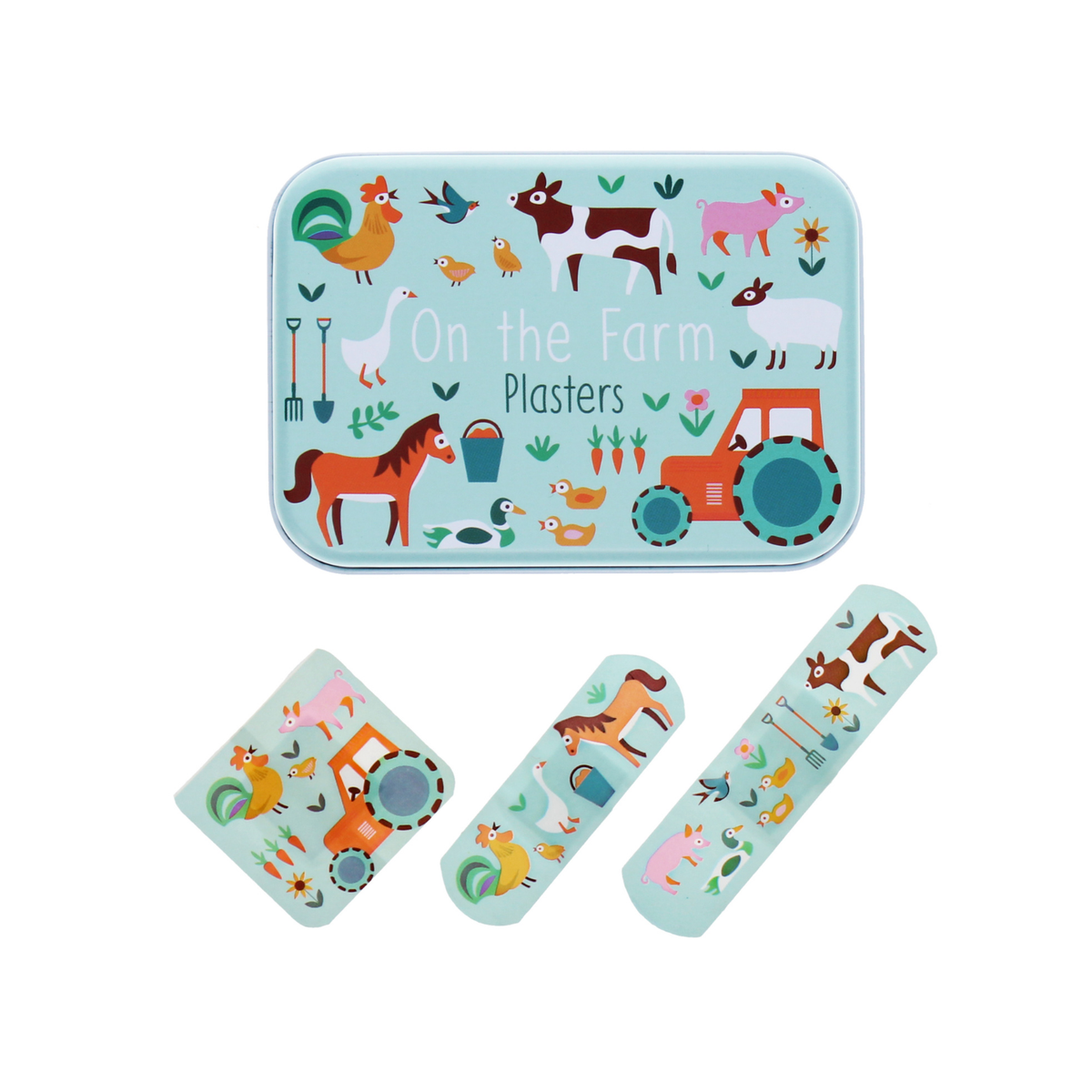 Rex London - Farmyard Plasters In A Tin (Pack Of 30)