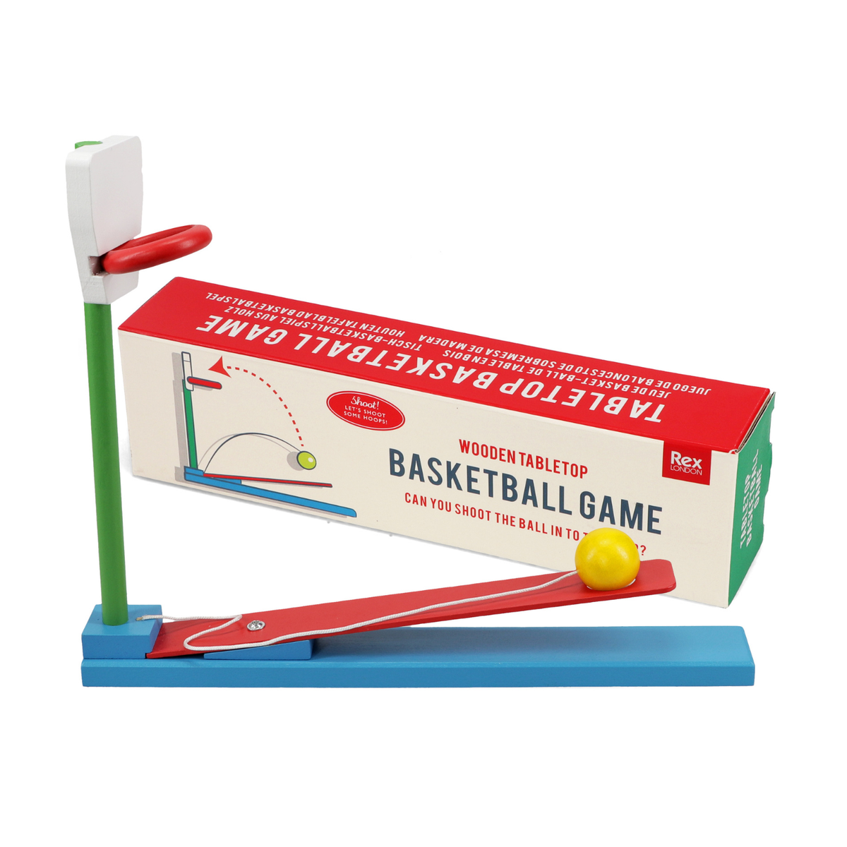Rex London - Wooden Tabletop Basketball Game