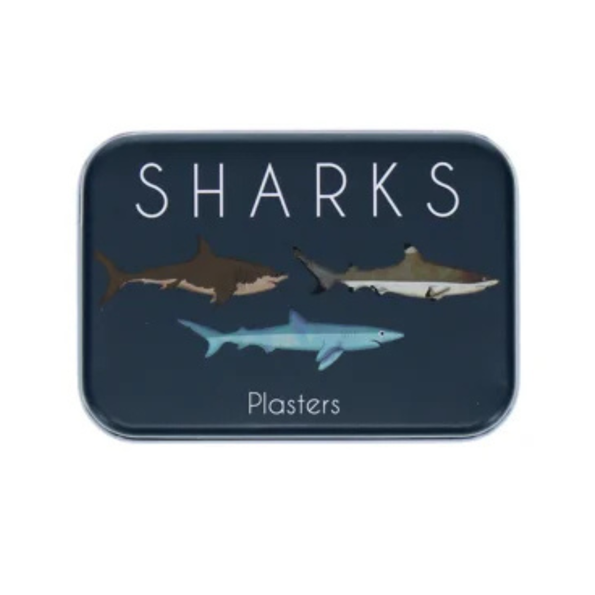 Rex London - Sharks Plasters In A Tin (Pack Of 30)