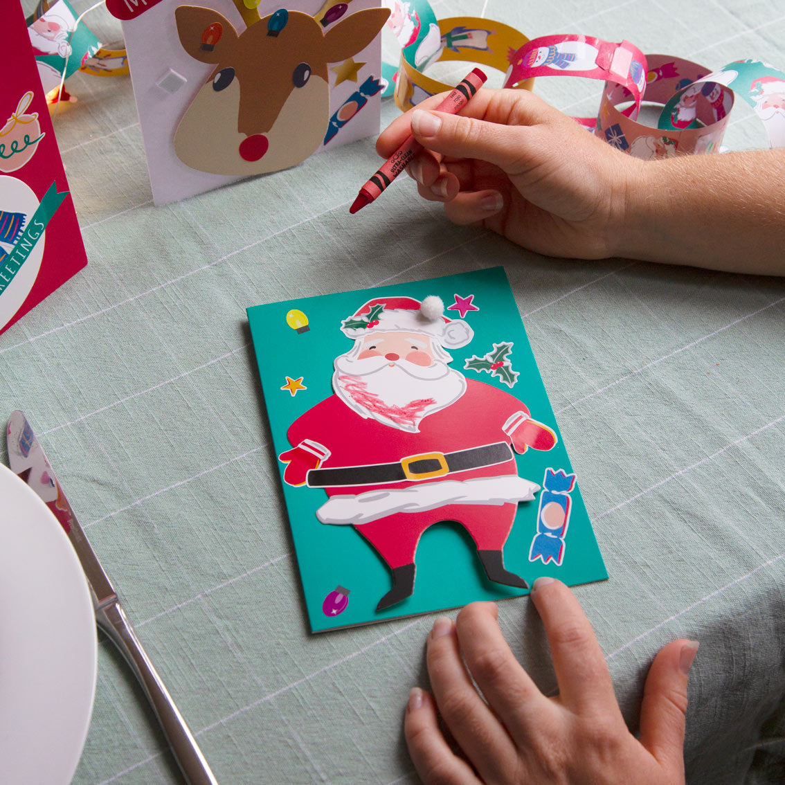 Christmas Craft - Craft With Santa Card Kit