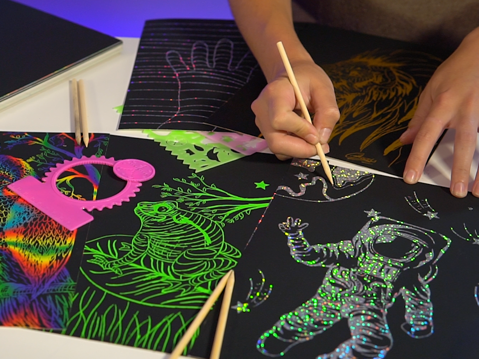 Marvins Magic Super Bright Scratch Art