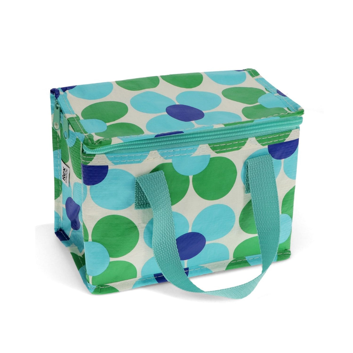 Rex London - Insulated Lunch Bag - Blue And Green Daisy