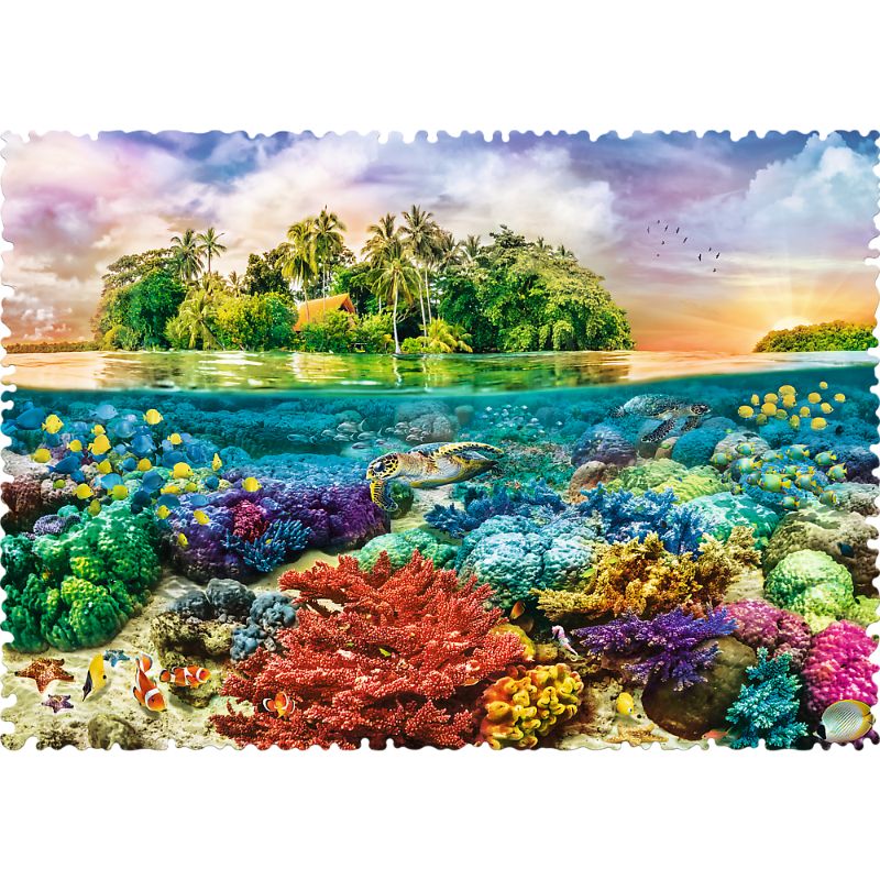 Trefl 600pc Puzzle Crazy Shapes - Tropical Island