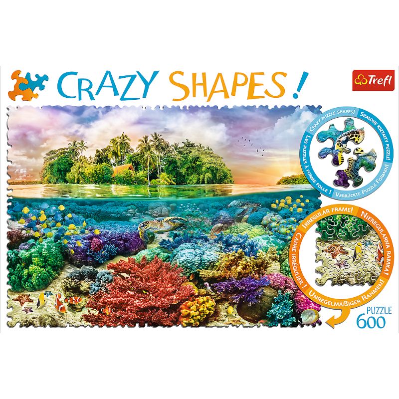 Trefl 600pc Puzzle Crazy Shapes - Tropical Island
