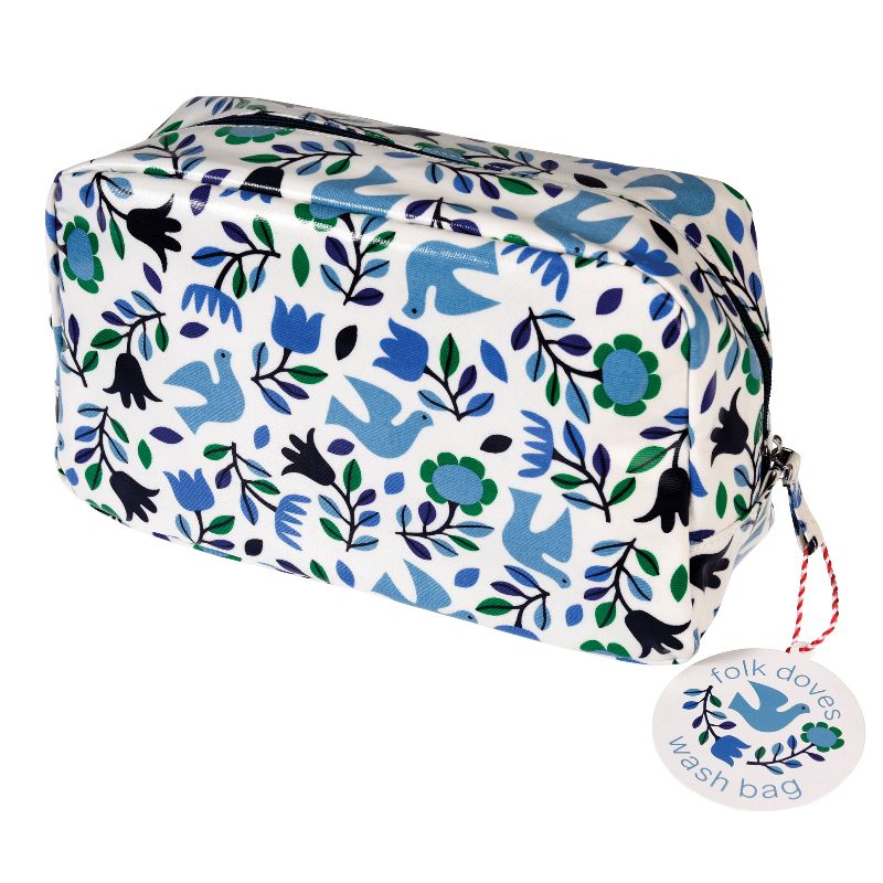 Folk Doves Adults Toilet Bag