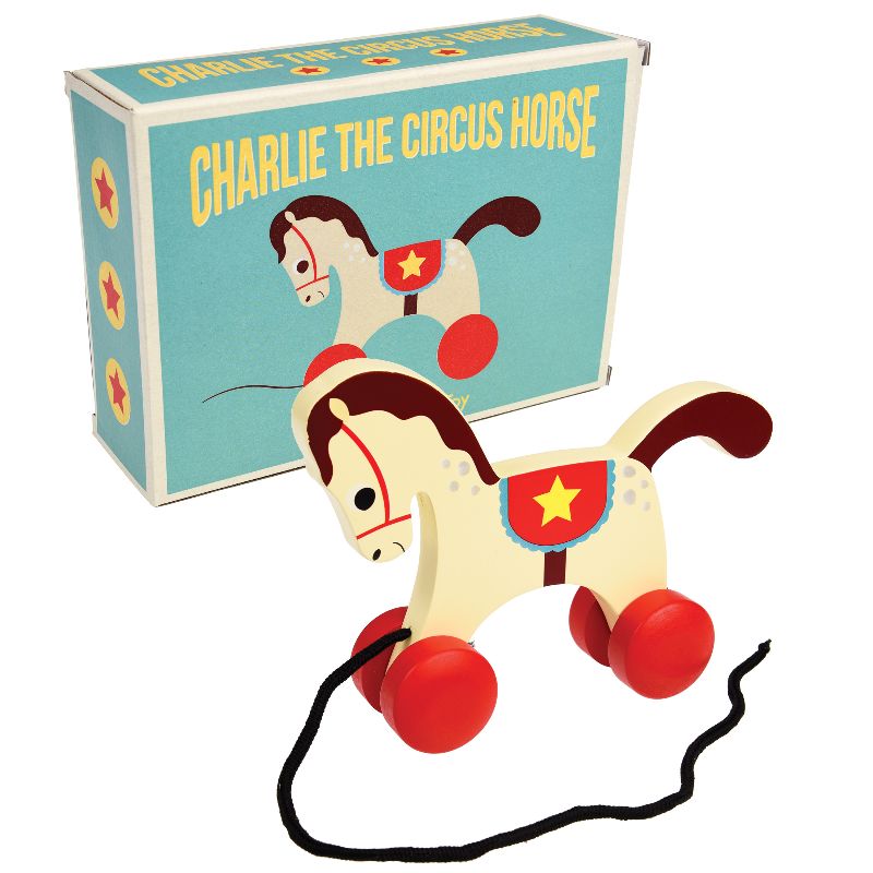 Charlie the Circus Horse Wooden Pull Toy