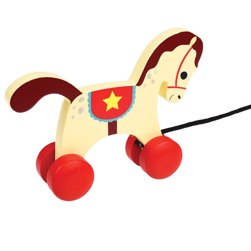 Charlie the Circus Horse Wooden Pull Toy