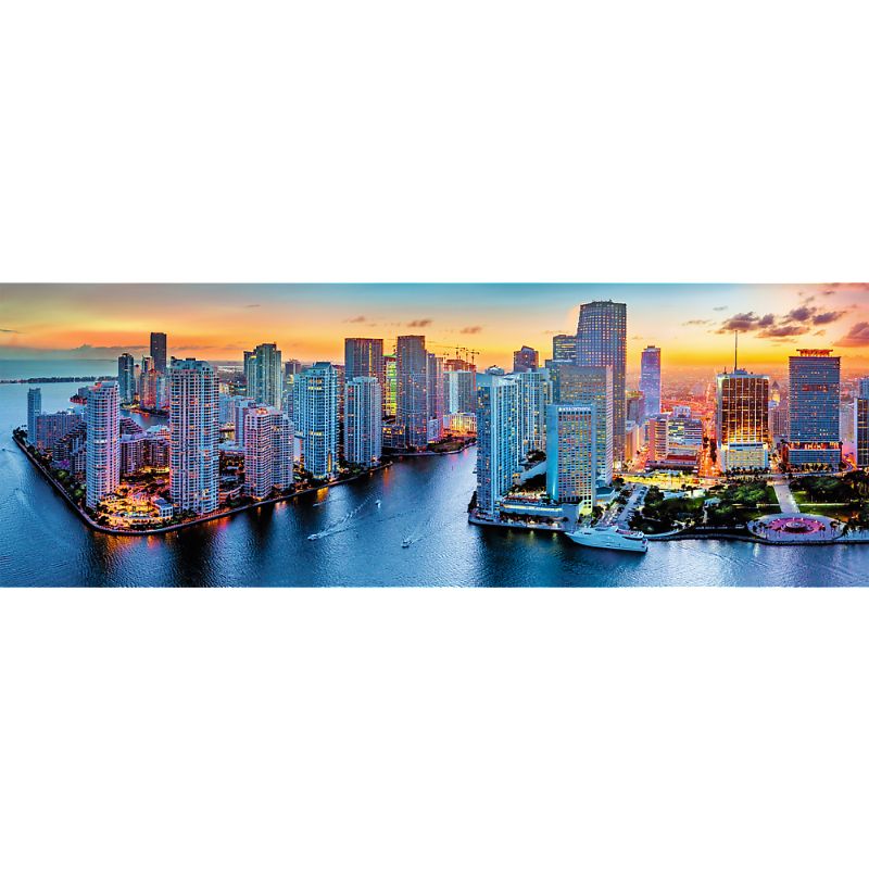 Trefl 1000pc Panorama Puzzle - Miami after Dark