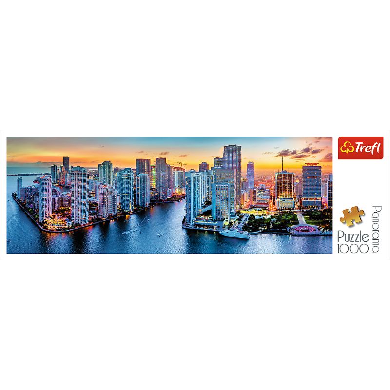 Trefl 1000pc Panorama Puzzle - Miami after Dark