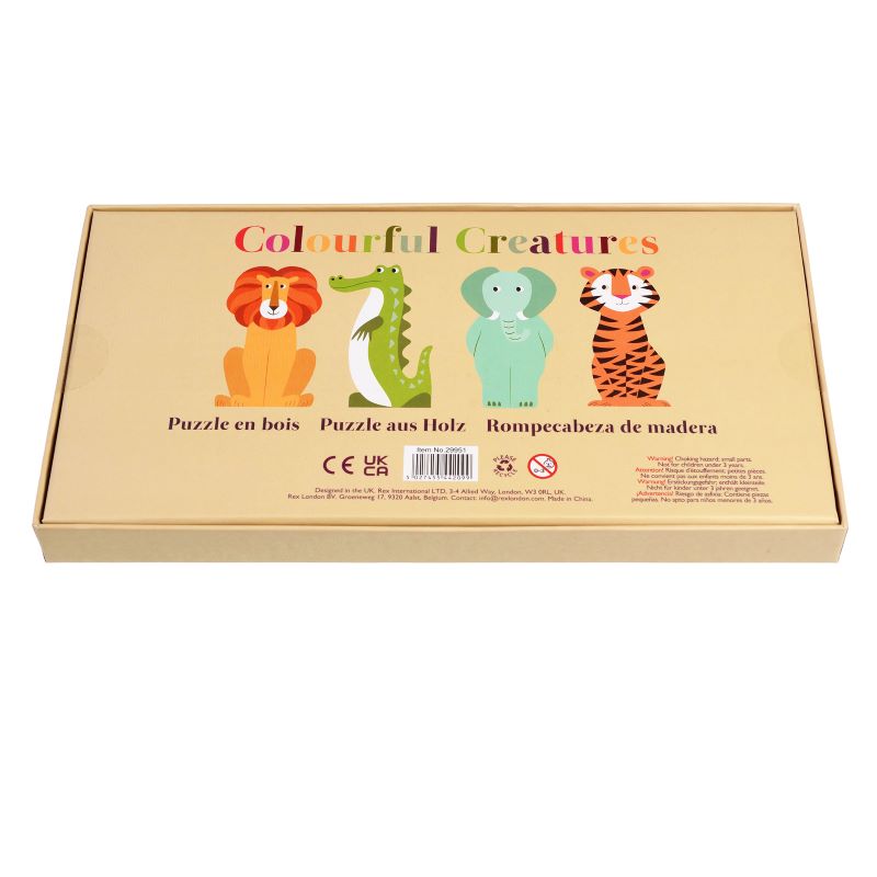 Colourful Creatures Wooden Puzzle