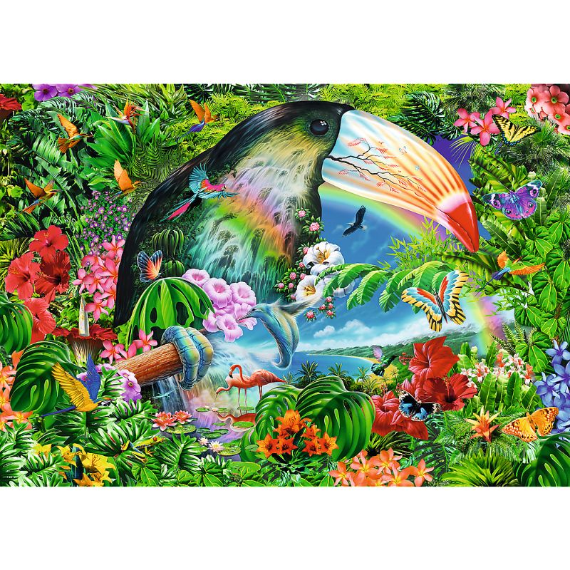 Trefl 1040 - Spiral Puzzle - Tropical Animals
