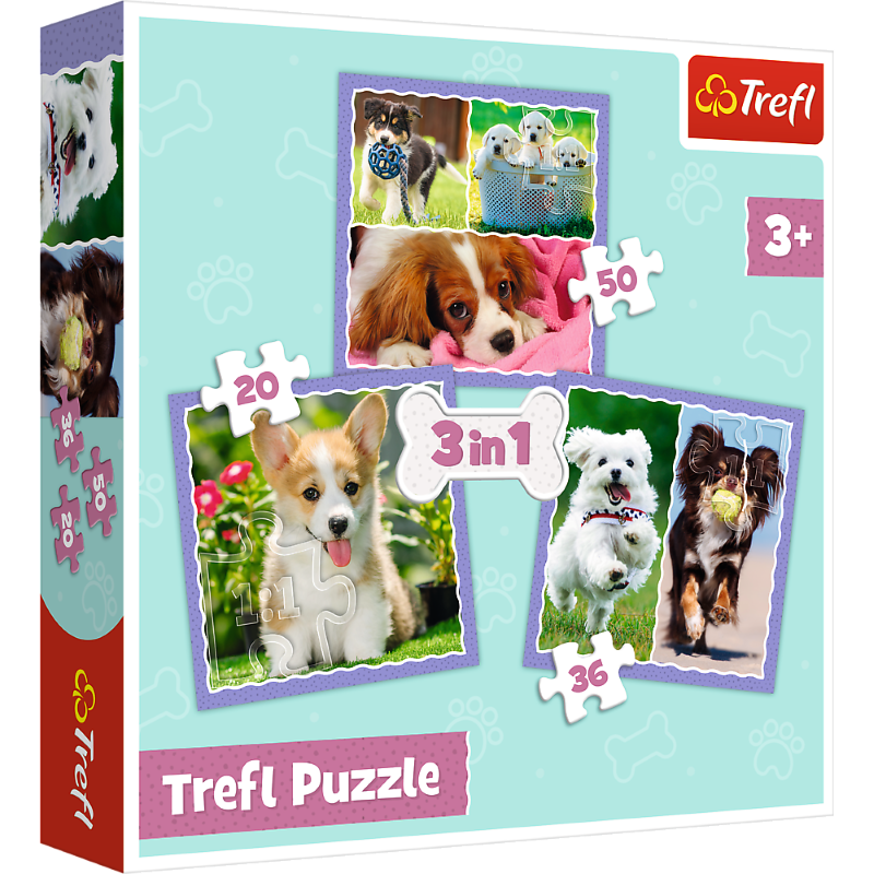 Trefl &quot;3in1&quot; - Lovely dogs