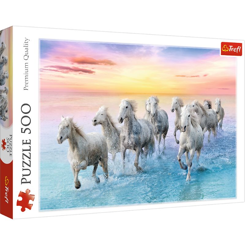 Trefl &quot;500&quot; - Galloping white horses